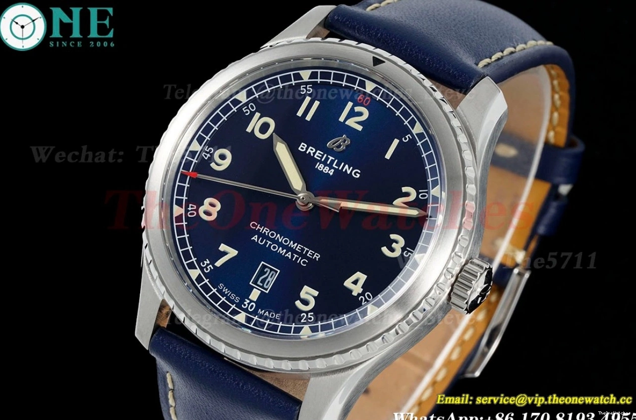 A2824 SS LE Aviator TF Blue 41mm 8 Dial 0214